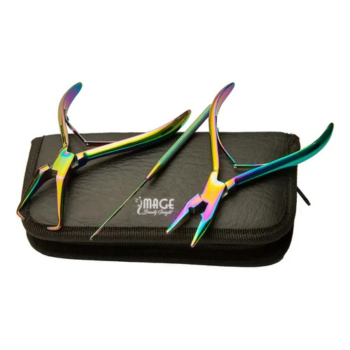 4 (Professional 3-Piece Multicolor Hair Extension Pliers Kit)